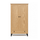 Eichenschrank 2D1S Scandi Eiche natur / schwarz