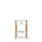 Table de chevet 1S N01 Scandi en bois blanc / chêne naturel