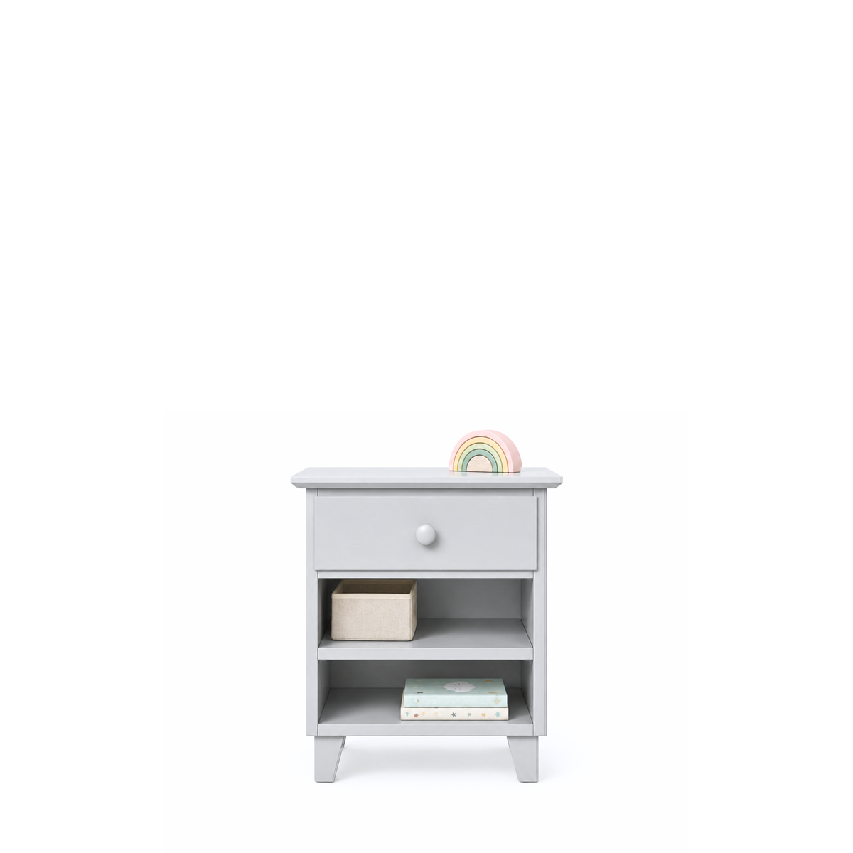 Table de chevet 1S N02 Scandi en bois gris