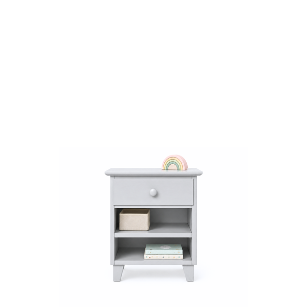 Wooden bedside table 1S N02 Scandi grey