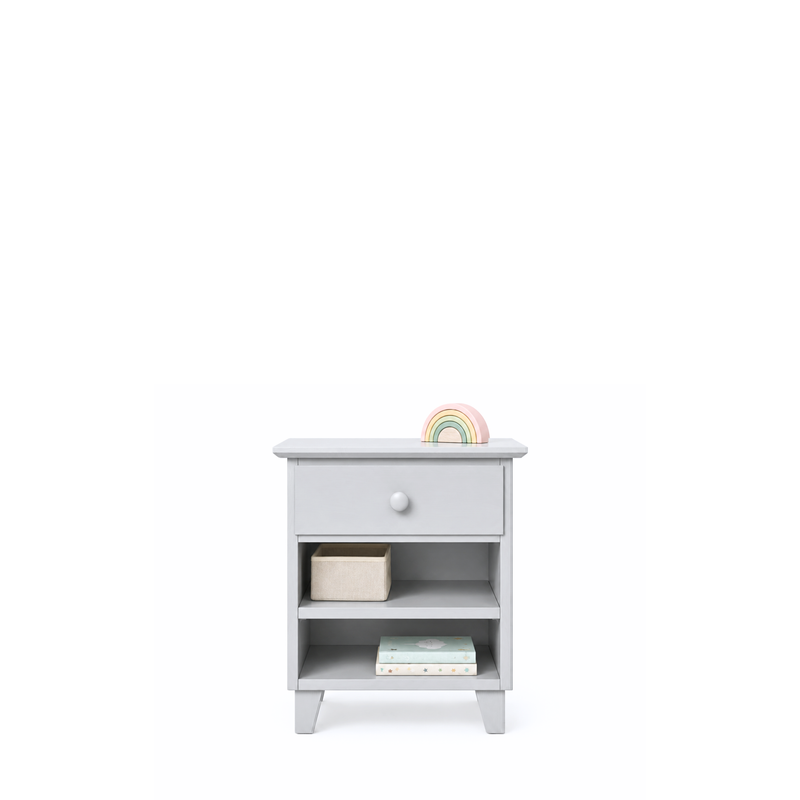 Table de chevet 1S N02 Scandi en bois gris