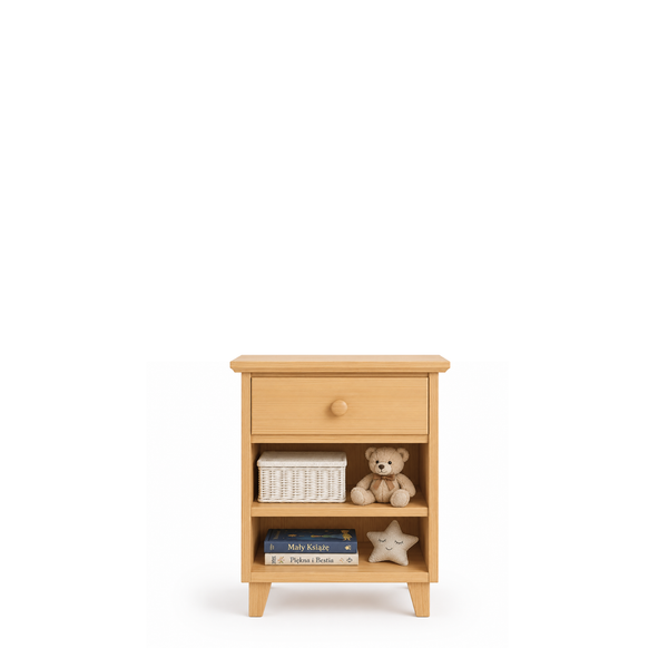 Table de chevet 1S N02 Scandi en pin pin naturel