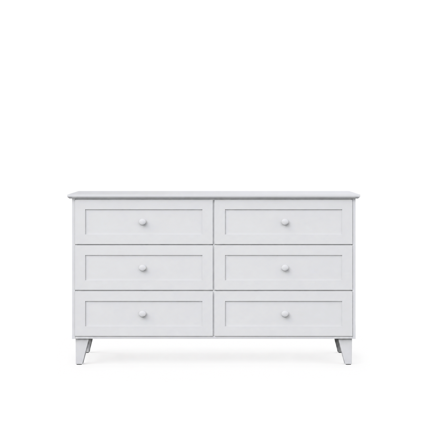 Commode z 6 tiroirmi en bois gris 154 cm – chambre, style scandinave