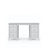 Bureau z 6 tiroirmi en bois gris – bureau i chambre de jeune, scandinave