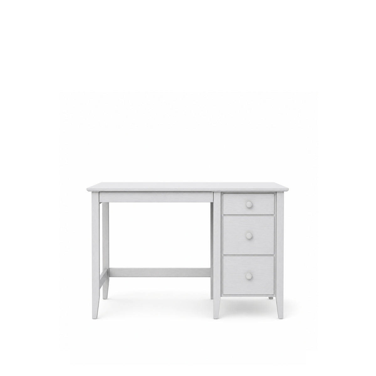 Bureau z 3 tiroirmi en bois gris – bureau i chambre de jeune, scandinave