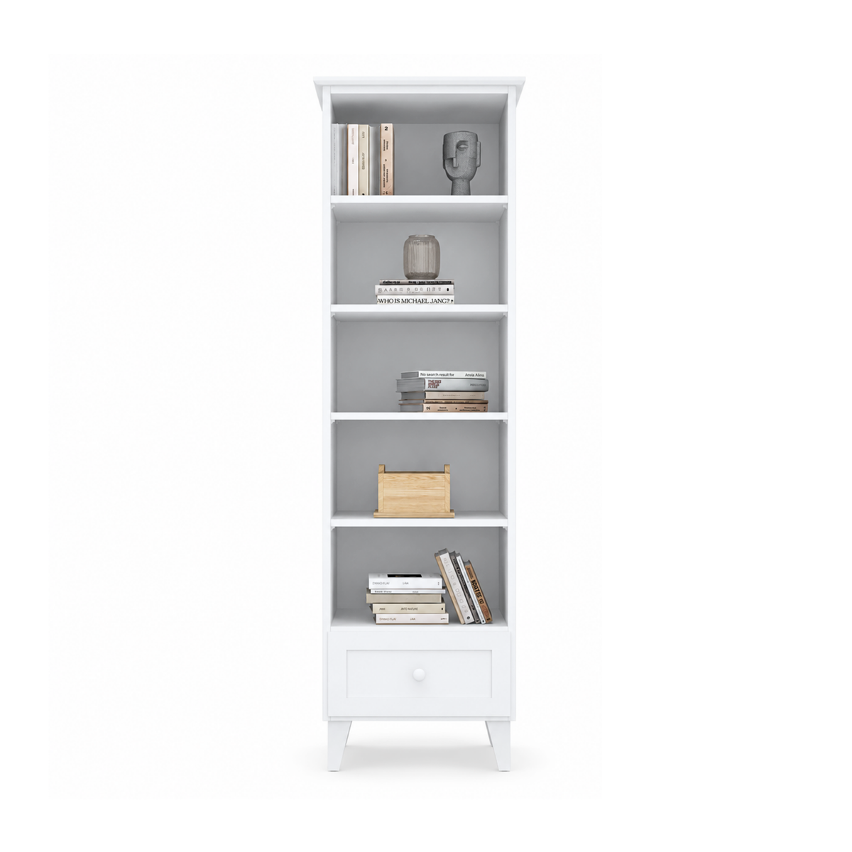 Étagère 1S 57 Scandi en bois blanc