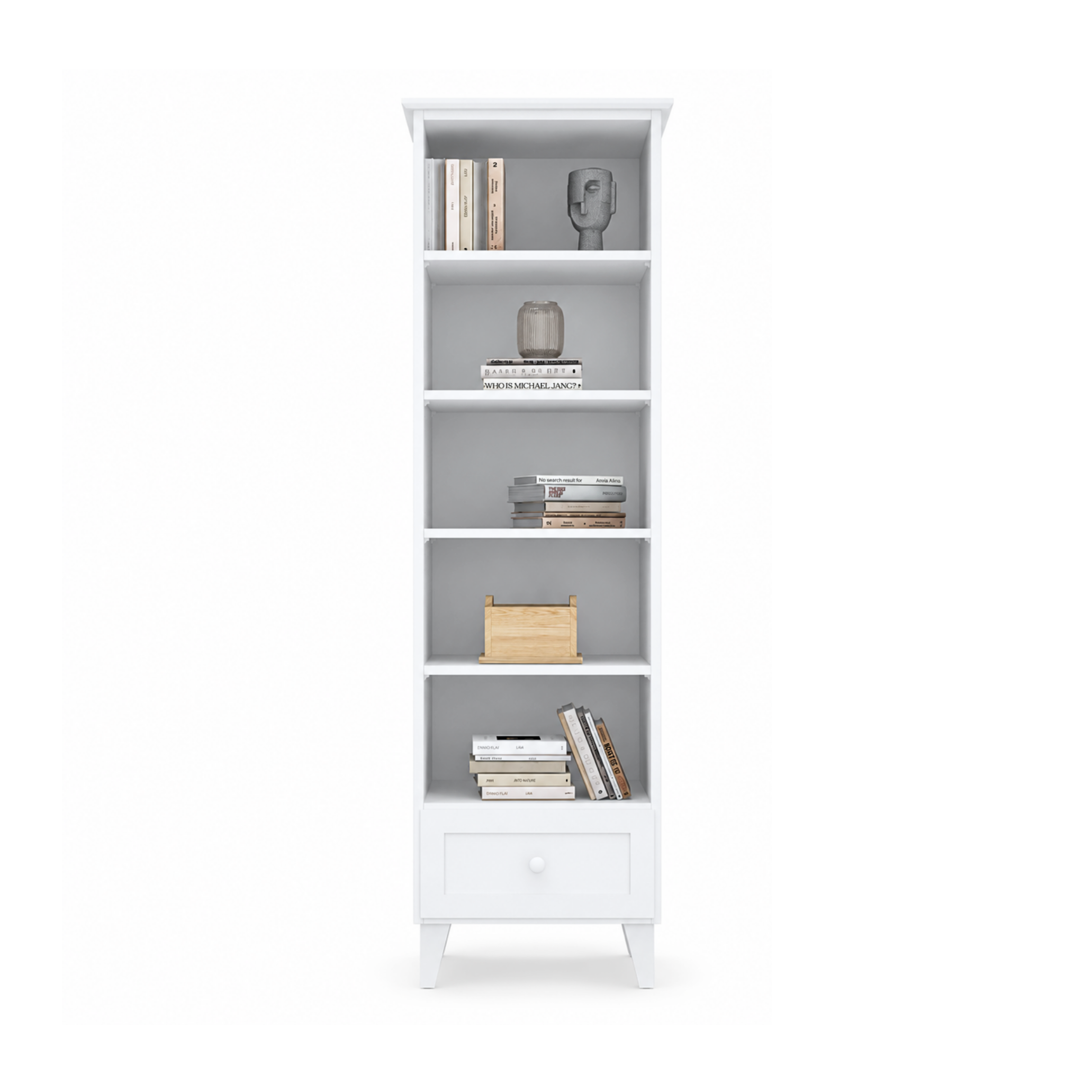 Étagère 1S 57 Scandi en bois blanc