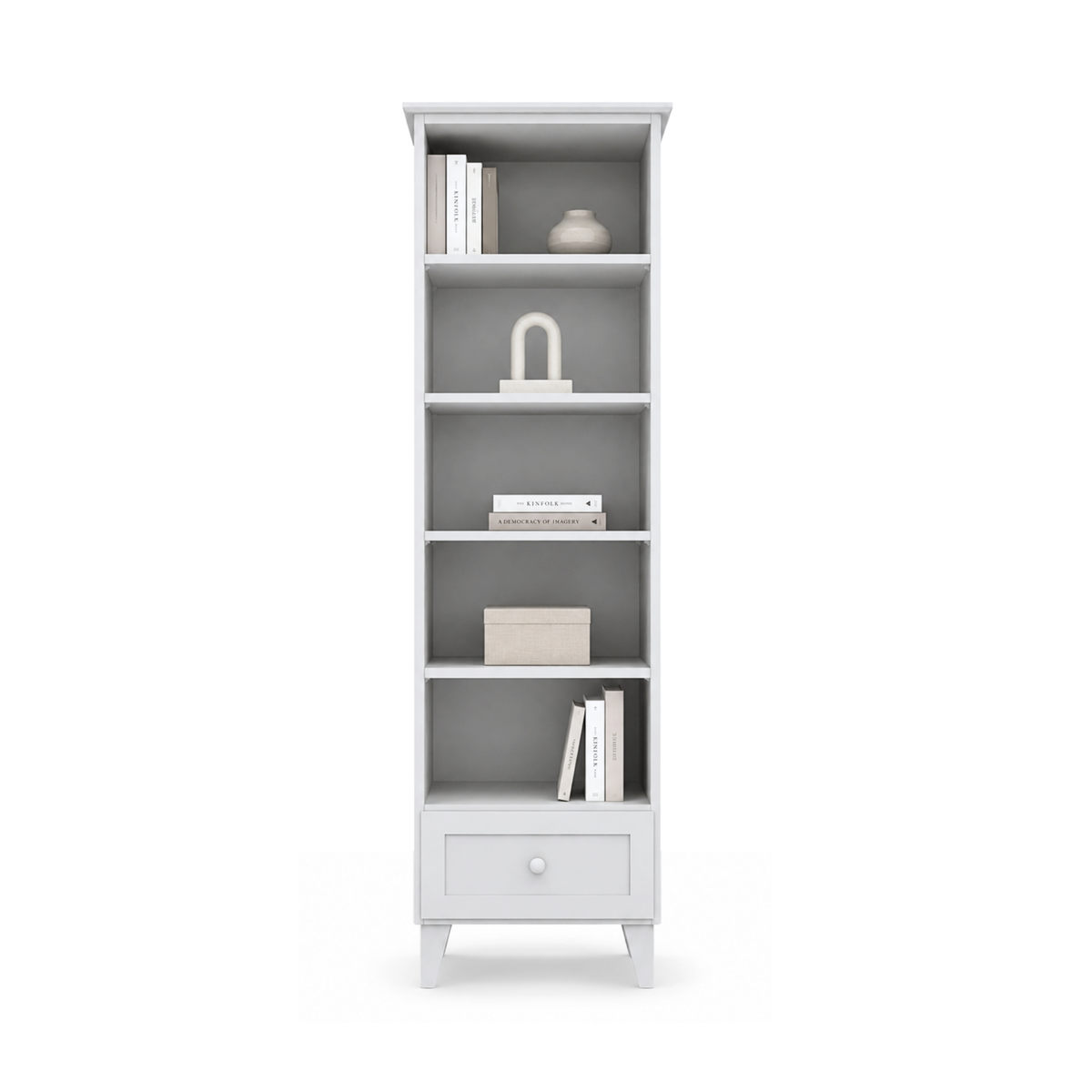 Holzregal 1S 57 Scandi grau