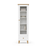 Holzvitrine 1S 57 Scandi weiß / natürliche Eiche