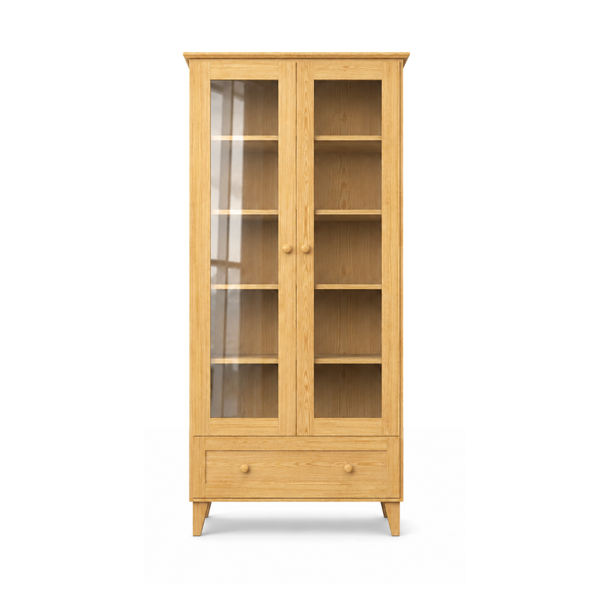 Vitrine 1S 90 Scandi en pin pin naturel